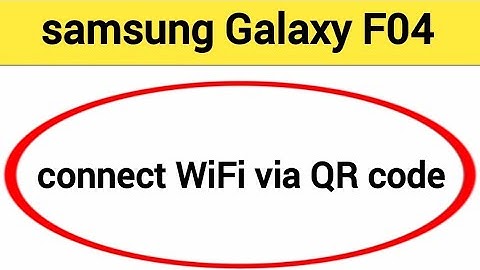 How to connect WiFi via QR code, samsung galaxy A04 Bina password ke Wi Fi connect kaise karen
