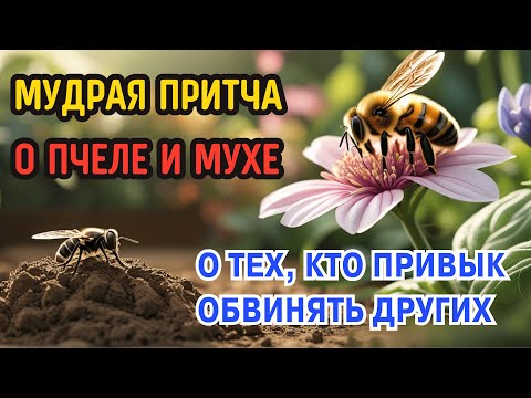МУДРАЯ ПРИТЧА О ТЕХ, КТО ПРИВЫК ОБВИНЯТЬ ДРУГИХ 'ПЧЕЛА И МУХА'