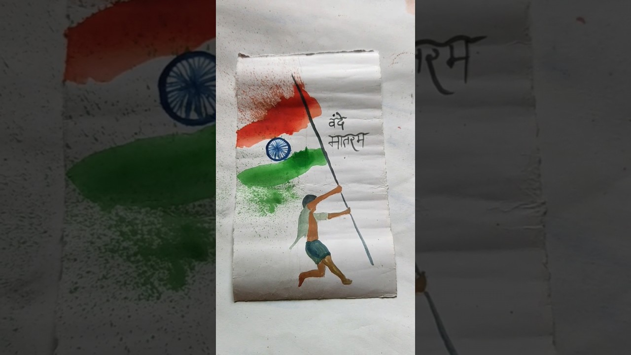 15th August painting ideas ,,watercolor painting 