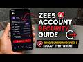 How to Check Where Your ZEE5 Account is Logged In and Logout All Devices Remotely