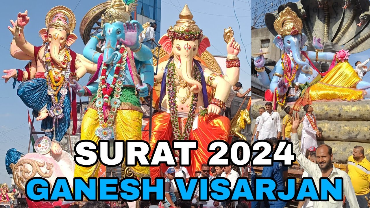 ganesh visarjan 2024 surat,bhagal ganpati visarjan 2024,ganesh visarjan video