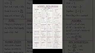 Junior Wallah (JW) Notes for Class 10th maths #mathematics #juniorwallah #physicswallah #maths
