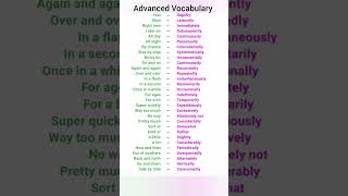 Advanced IELTS Vocabulary. Words in English. English Vocabulary Advanced IELTS Vocabulary. Words in English. English Vocabulary