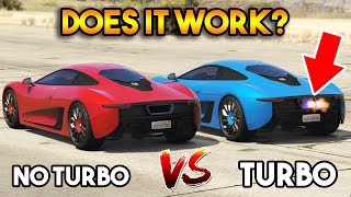 GTA 5 ONLINE : TURBO VS WITHOUT TURBO (DOES IT WORK?)