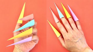 Easy Paper Nail Craft / Sticky Note Origami Easy / Easy Origami Toy / Postit Origami Craft