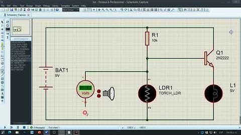 Circuito de Encendido Automático de Luces | Proteus