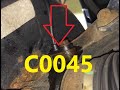 Causes and Fixes C0045 Code: Left Rear Wheel Speed Sensor Circuit