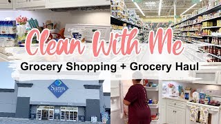 CLEAN WITH ME AFTER GROCERY SHOPPING :: GROCERY HAUL :: KITCHEN CLEANING MOTIVATION