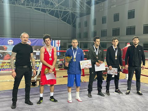 27-02-2022 (63,5kg) RED Bakuri Chiqovani VS BLUE Lasha Gagnidze - Georgian Boxing Championship final