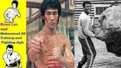 Brucelee and Muhammad Ali training style.