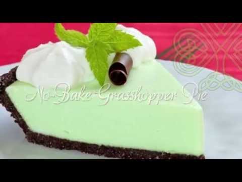 St. Patrick's Day No Bake Grasshopper Pie