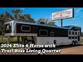 2024 Elite 4 Horse 14&#39; Living Quarter by Trail Boss