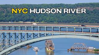 🔴NYC LIVE CAM🚆Relaxing Amtrak & Hudson River Ambience (ASMR)