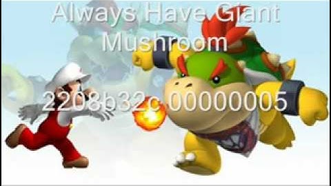 Action Replay codes for New super mario bros