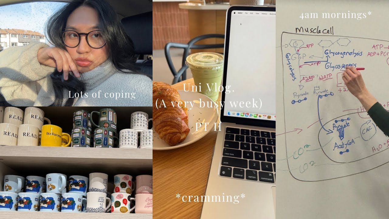 Uni vlog| Surviving Midterms + Lots of Coping & Studying| Pt II.