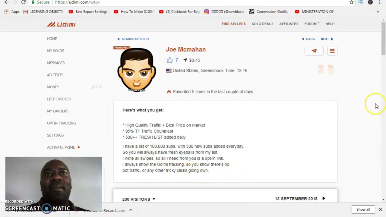 How to get guaranteed sales - Udimi Solo Ads Reviews