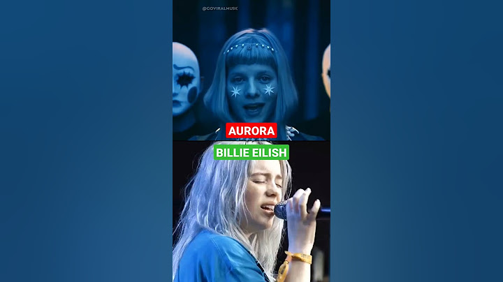 AURORA vs BILLIE EILISH - No Autotune #shorts
