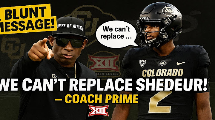 Deion Sanders Sends a Blunt Message About Replacing His Sons at Colorado!