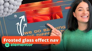 FROSTED GLASS EFFECT NAVBAR  Elementor container edition