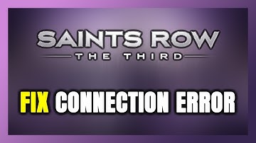How to FIX Saints Row: The Third Connection Error / Server Error!