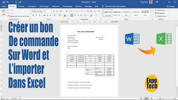 Comment créer un bon de commande dans Word et l