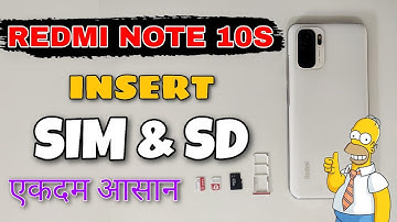 Redmi Note 10s: How to insert SIM and MicroSD Card | Very Easy🤗