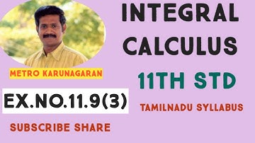 11th Std Maths Ex.11.9(3) Integrate with respect to x, e^x secx (1+tanx)