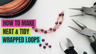 How to Make a Perfectly SYMMETRICAL Wrapped Loop Connector , EVERY TIME!