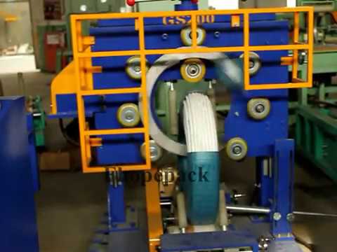 Hose stretch wrapping machine &amp; pipe coil packing machines 4