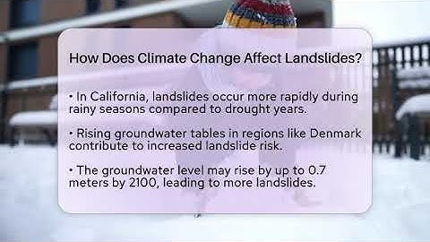 How Does Climate Change Affect Landslides? - Weather Watchdog
