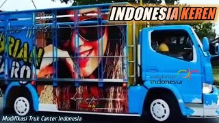 Indonesia Keren Modifikasi Truk Canter Mbois Blue Canter 2020