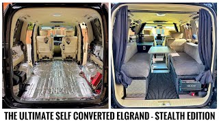 Self converted Elgrand | Van Tour | Fully Off Grid | #elgrand #stealth #camper #vanlife #van