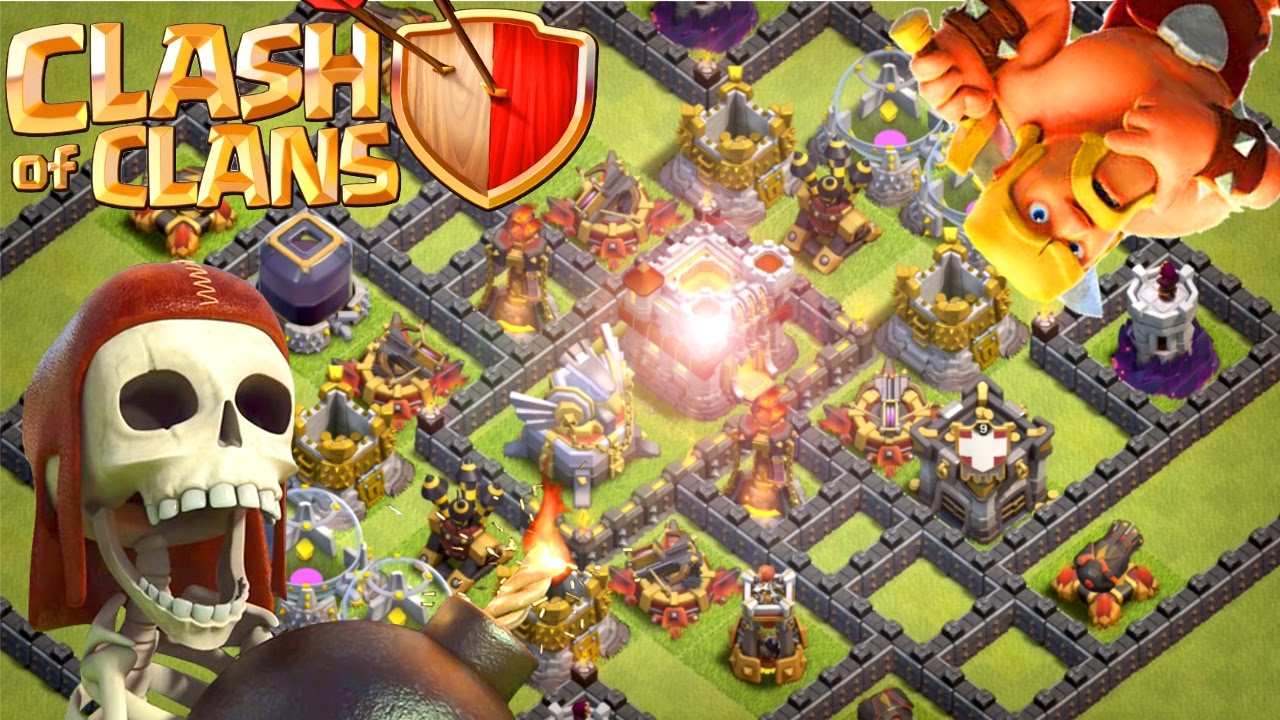 Clash of Clans | EPIC New Town Hall 11 (Th11) Trophy Base [2017] - Hard To Reach Infernos
