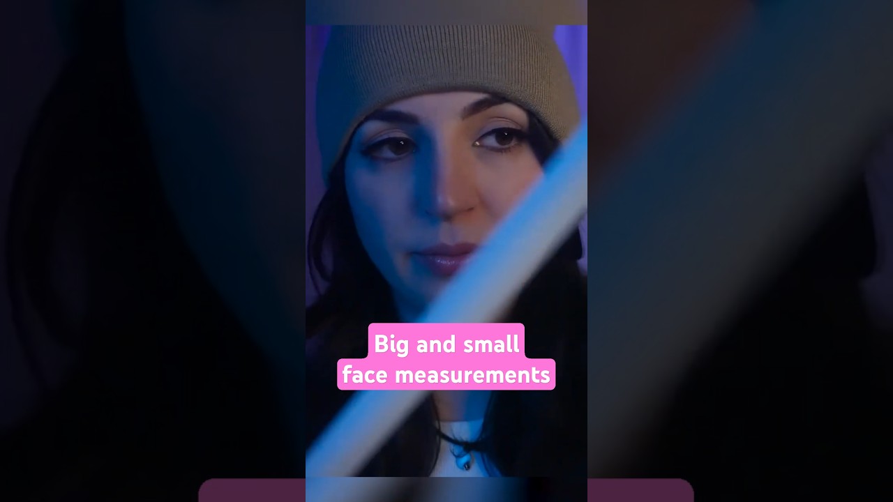 ASMR - Big and small face measurements #asmr #shorts