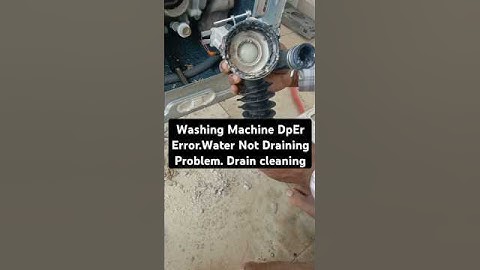 Washing Machine DpEr Error.Water Not Draining Problem. Drain cleaning.#ifb #service #youtubeshorts