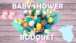 BABY SHOWER BOUQUET Made of Newborn Clothes | DIY