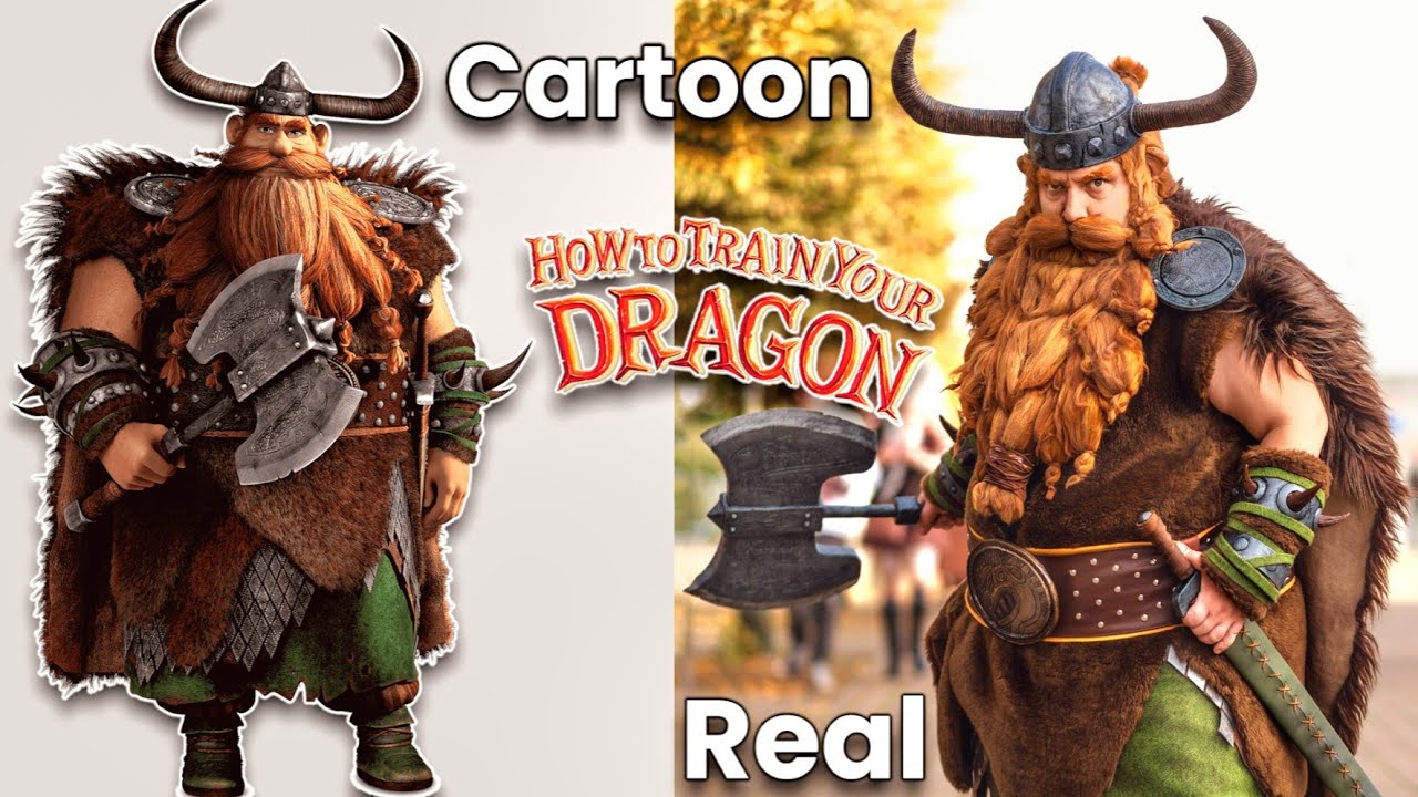 How To Train Your Dragon Characters In Real Life 💥