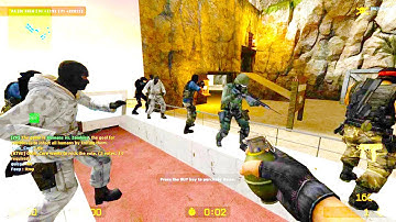 Counter Strike Source - Zombie Escape Mod online gameplay on ze_licciana_escape map
