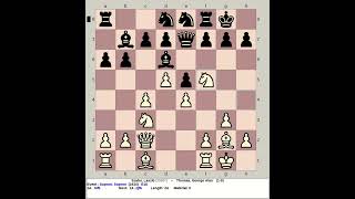 Szabo, Laszlo Vs Thomas, George Alan Sopron Chess 1934, Hungary