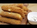 Halloumi Fries | Easy Halloumi Fries recipe homemade | Crispy and quick
