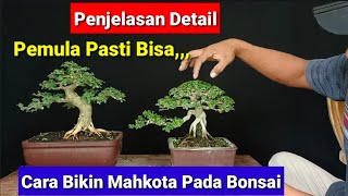 Cara Bikin Mahkota Bonsai