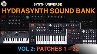 ASM Hydrasynth | Synth Universe | Sound Bank Vol. 2 Demo (patches 1-32)