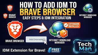 How to add Internet Download Manager to Brave Browser - IDM Extension screenshot 3
