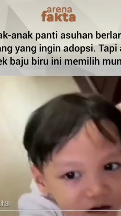 Anak anak panti asuhan ini berlari ke orang yg ingin adopsi.tapi adek baju biru ini memilih mundur🥺