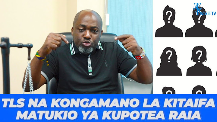 Rais Mwabukusi Afunguka TLS Kuandaa Kongamano la Matukio ya Kupotea Raia