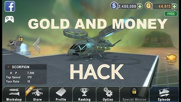 GUNSHIP BATTLE GOLD AND MONEY HACK 2016 (2.5.01) WITHOUT ROOT