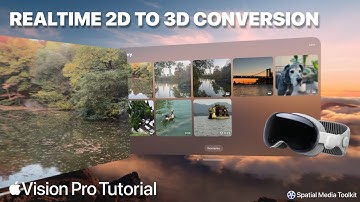 Realtime 2D to 3D conversion on the Vision Pro + Gallery