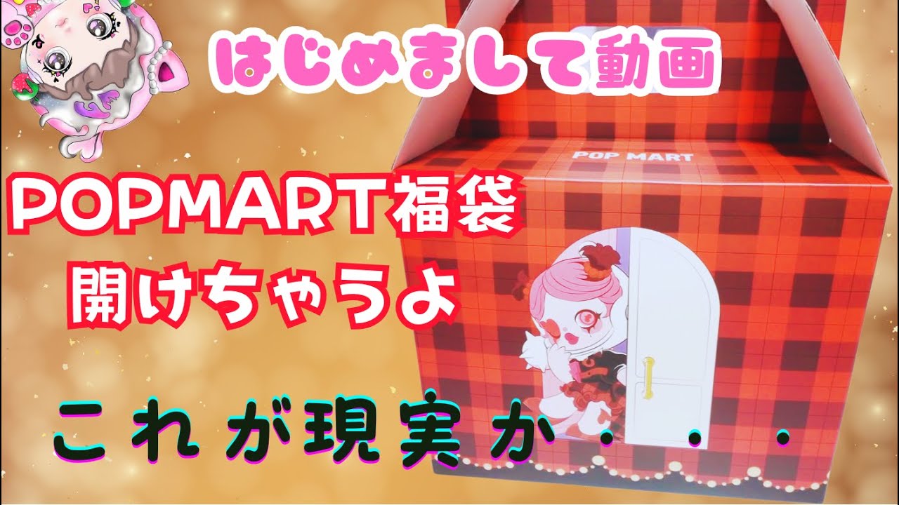 【初動画】初めまして💗POPMART福袋開封するよ！本音を赤裸々に語ります。