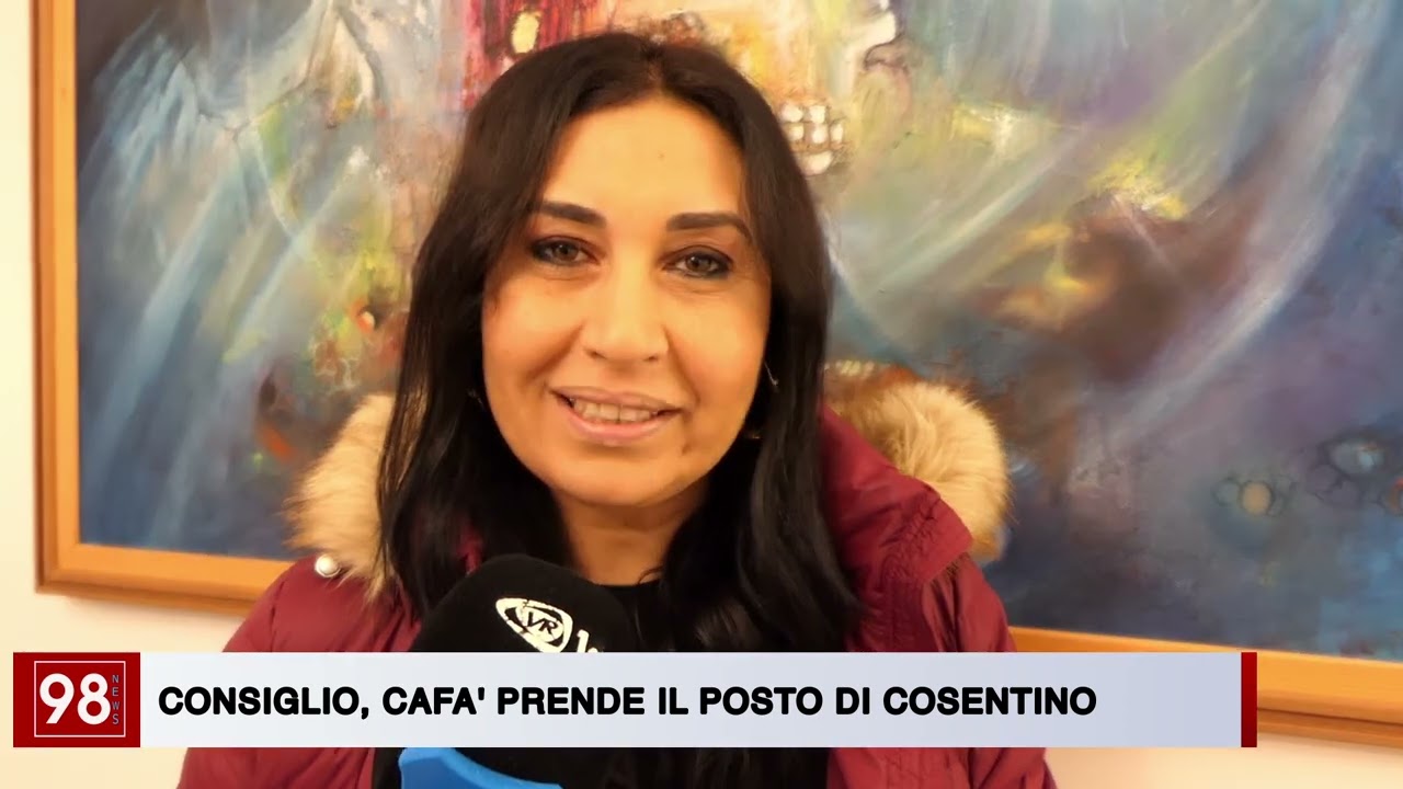 CONSIGLIO, CAFA' PRENDE IL POSTO DI COSENTINO