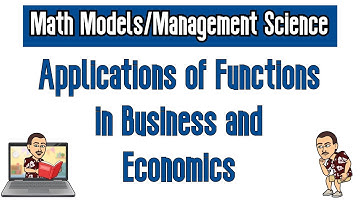 Applications of Functions in Business and Economics